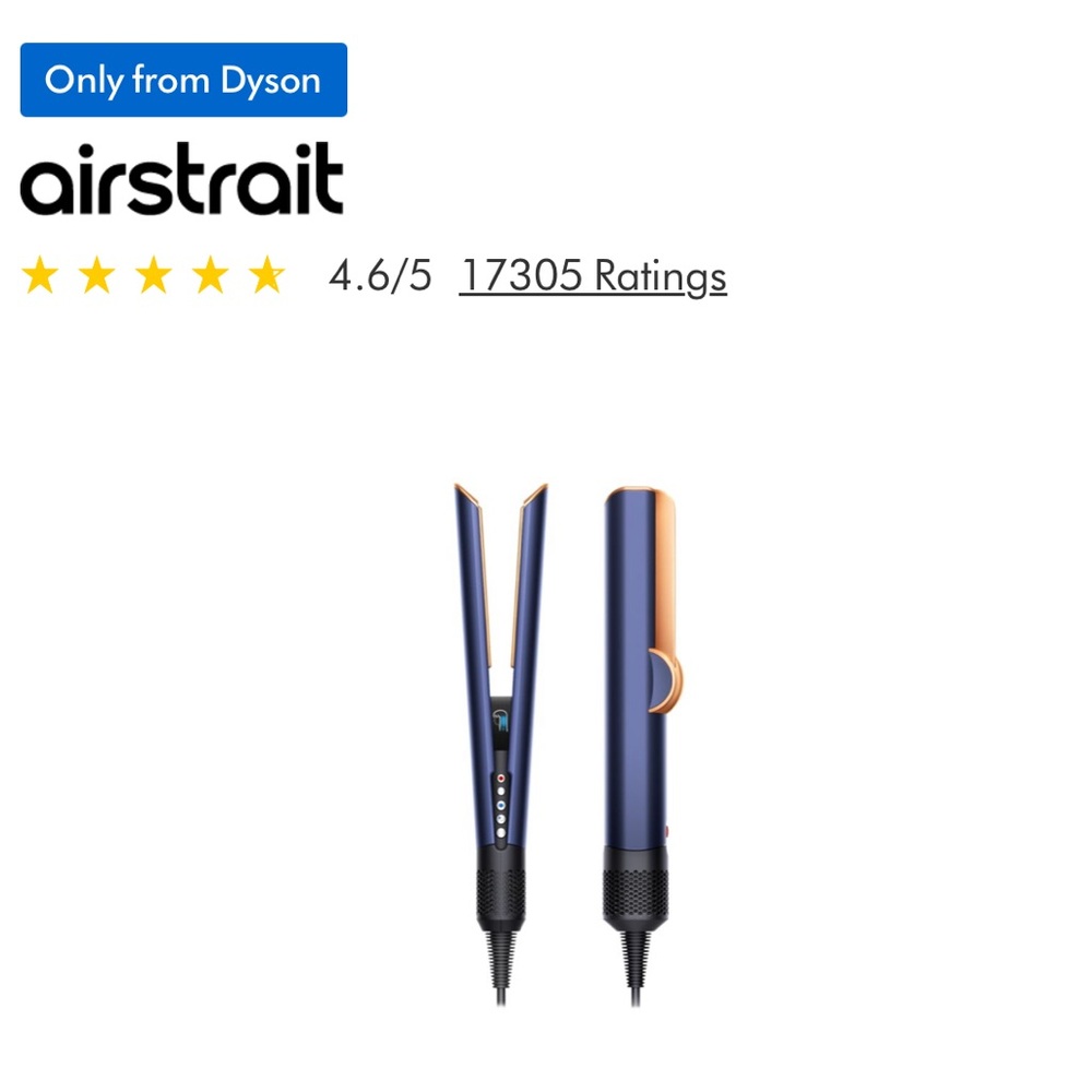 Dyson AirStrait Styler - Prussian Blue